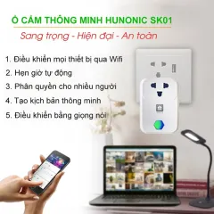 [Ổ cắm thông minh wifi Hunonic SK01] Wifi Điều khiển từ xa qua điện thoại 4