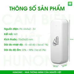 Cảm Biến Nhiệt Ẩm Wifi Hunonic 3