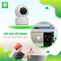 Combo Công Tắc Cửa Cuốn Hunonic Màu Đen Kết Hợp Camera Icat Mini 2