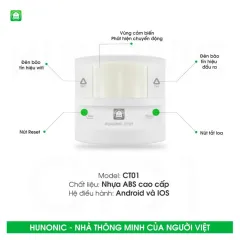 Thiết Bị Chống Trộm Và Báo Khách Wifi Hunonic CT01 2