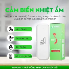Cảm Biến Nhiệt Ẩm Wifi Hunonic 4