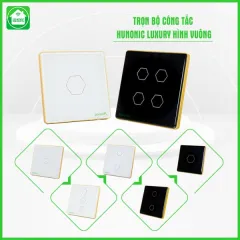 Công Tắc Hunonic Luxury Hình Vuông 1