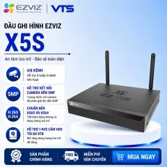Đầu Ghi Hình EZVIZ X5S-4W 4 Kênh/X5S-8W 8 Kênh, Kết Nối Camera Wifi EZVIZ Tối Đa 5MP 2