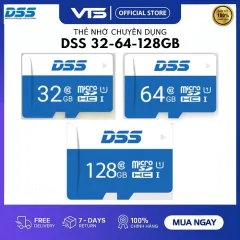 Thẻ nhớ Micro SD 32/64/128GB DSS Class 10,Chuyên dụng Camera - Hot - Chính Hãng DSS - Bảo Hành 3 Năm 1