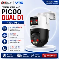 Camera Wifi 2 Mắt DAHUA Picoo Dual D1 P3D-3F-PV 6MP/P5D-5F-PV 10MP, Đàm Thoại 2 Chiều, Xoay 360 Độ 1