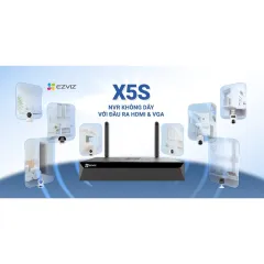 Đầu Ghi Hình EZVIZ X5S-4W 4 Kênh/X5S-8W 8 Kênh, Kết Nối Camera Wifi EZVIZ Tối Đa 5MP 4