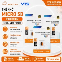 Thẻ Nhớ Micro SD RABITCAM 32GB/64GB/128GB Chính Hãng, Chuyên Dùng Cho Camera, Bảo Hành 5 Năm 1