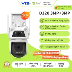 Camera Wifi 2 Mắt BeansView D320 3MP+3MP/5MP+5MP Ngoài Trời, Ống Kính Kép, Có Màu Ban Đêm, Báo Động 4