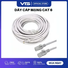 Dây Cáp Mạng Lan Cat 6 - Bấm Sẵn 2 Đầu, Cắm Là Chạy 5/10/15/20/30 Mét - VTS SmartHome 1