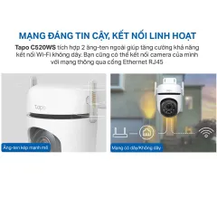 Camera WiFi TP-Link Tapo C510W / C520WS / C530WS Ngoài Trời, Xoay 360 Độ, Chính Hãng 8