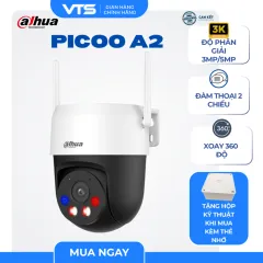 Camera Wifi DAHUA PICOO A2 DH-P3AS-PV 3MP/DH-P5AS-PV 5MP Ngoài Trời, Xoay 360 Độ, Có Màu, Đàm Thoại 4