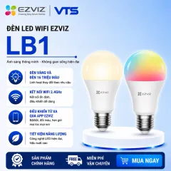 Bóng Đèn Thông Minh EZVIZ LB1 Color, 16 Triệu Màu, Kết Nối Wifi/ Đui Đèn Wifi HUNONIC Thông Minh 1