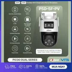 Camera Wifi 2 Mắt DAHUA Picoo Dual D1 P3D-3F-PV 6MP/P5D-5F-PV 10MP, Đàm Thoại 2 Chiều, Xoay 360 Độ 4