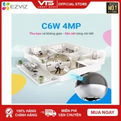 Camera IP WIFI EZVIZ C6W 2K 4MP, E6 3K 5MP - Xoay 360 Độ, Đàm Thoại 2 Chiều, Theo Dõi Chuyển Động - VTS SmartHome 6