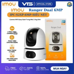 Camera Wifi IMOU 2 Mắt Ranger Dual Pro S2XEP 6MP/10MP, Xoay 360 Độ, Có Màu Ban Đêm,Đàm Thoại 2 Chiều 6