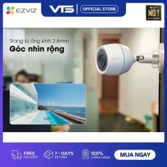 Camera Wifi EZVIZ H3C 2MP Color, Full HD - Mic Thu Âm, Có Màu Ban Đêm - Chuẩn Nén H.265 - VTS VN 5