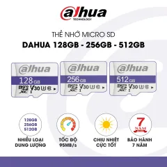Thẻ Nhớ Micro SD DAHUA 32GB/64GB/128GB Hàng Chính Hãng, Tốc Độ Cao, Chuyên Dùng Cho Camera 3