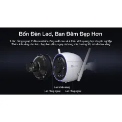 Camera Wifi EZVIZ H3 2K 3MP, Đàm Thoại 2 Chiều, Chuẩn H.265, Ai Thông Minh - VTS Việt Nam 7