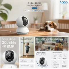 Camera WiFi TP-Link Tapo C200/C222/C230 Xoay 360 Độ, Đàm Thoại 2 Chiều - Chính Hãng TAPO TPLINK 7