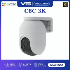 Camera Wifi EZVIZ C8C 2K+ 4MP/C8C 3K 5MP Ngoài Trời, Xoay 360 Độ, Đàm Thoại, Có Màu, Báo Động 3
