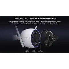 Camera Wifi EZVIZ H3 2K 3MP, Đàm Thoại 2 Chiều, Chuẩn H.265, Ai Thông Minh - VTS Việt Nam 5