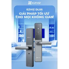 Khóa Vân Tay EZVIZ DL05, Nhiều Cách Mở Khóa, Tích Hợp Chuông Cửa, Kết Nối Với Camera EZVIZ 5