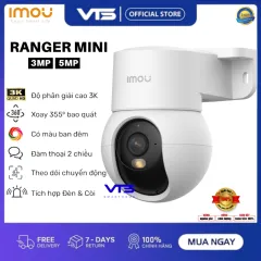Camera Wifi IMOU Ranger Mini K2MP 3MP/5MP, Tích Hợp Chân Đế, Xoay 360 Độ, Phát Hiện Người, Có Màu 5