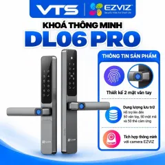 Khóa Vân Tay EZVIZ DL06/DL06 Pro - Phù Hợp Cửa Nhôm, Khóa Từ Xa Qua App, Vân Tay, Thẻ Từ, Mật Khẩu 3