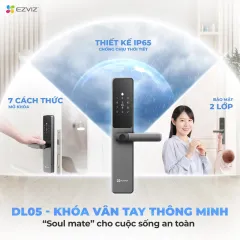 Khóa Vân Tay EZVIZ DL05, Nhiều Cách Mở Khóa, Tích Hợp Chuông Cửa, Kết Nối Với Camera EZVIZ 10