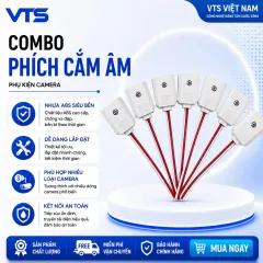 Combo 10 - 20 - 30 Phích Cắm Âm Lắp Camera Có Dây Nối, Dùng Lắp Camera, Cơ Điện - Chất Liệu Nhựa ABS 1