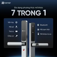 Khóa Vân Tay EZVIZ DL06/DL06 Pro - Phù Hợp Cửa Nhôm, Khóa Từ Xa Qua App, Vân Tay, Thẻ Từ, Mật Khẩu 8