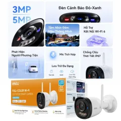 Camera Wifi IMOU Bullet 2E F32FP/F52FP/F32FP PRO/F52FP PRO Chỉ Thu Âm, Có Màu Ban Đêm, Báo Động 6