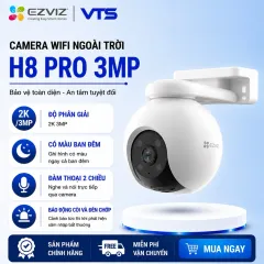 Camera Wifi EZVIZ H8 PRO 2K 3MP, Full Color, Xoay 360 độ, Đàm Thoại 2 Chiều, Phát Hiện Chuyển Động 1