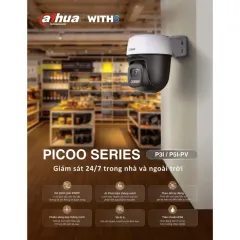 Camera Wifi DAHUA P3I 3MP/P5I 5MP Ngoài Trời, Có Màu Ban Đêm, Xoay 360 Độ, Đàm Thoại, Theo Dõi 3
