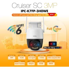 Camera Wifi IMOU CRUISER SC K7FP 3MP/5MP/8MP, Đèn Cảnh Báo Xanh Đỏ, Đàm Thoại 2 Chiều, Theo Dõi 3