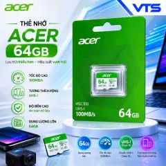 Thẻ Nhớ Micro SD ACER 32GB/64GB/128GB MSC100 UHS-I U3 V30 A1 – 100MB/s Chuyên Dùng Camera 3
