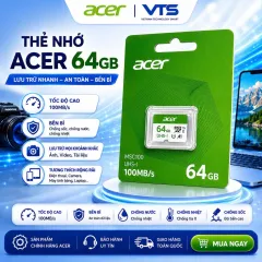 Thẻ Nhớ Micro SD ACER 32GB/64GB/128GB MSC100 UHS-I U3 V30 A1 – 100MB/s Chuyên Dùng Camera 2