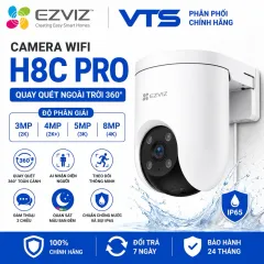 Camera Wifi EZVIZ H8C PRO 3MP/4MP/5MP - Xoay 360 Độ, Đàm Thoại 2 Chiều, Có Màu Ban Đêm, H8C VTS 3