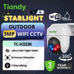 Camera Wifi TIANDY H333N/H333K/H353N Ngoài Trời , Xoay 360 Độ, Có Màu Ban Đêm, Đàm Thoại 2 Chiều 3