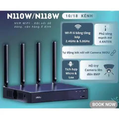 Đầu Ghi Hình NVR IMOU 10/18 Kênh N110W-8A0E/N118W-8A0E - Đàm Thoại, Hổ Trợ Camera Lên Đến 8MP 4