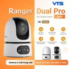 Camera Wifi IMOU 2 Mắt Ranger Dual Pro S2XEP 6MP/10MP, Xoay 360 Độ, Có Màu Ban Đêm,Đàm Thoại 2 Chiều 3