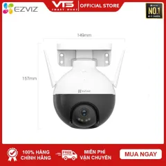 Camera WIFI EZVIZ C8W 4MP Xoay 360 Ngoài Trời EZVIZ, Đàm Thoại 2 Chiều - Màu Ban Đêm Thông Minh, Chính Hãng 24TH 7