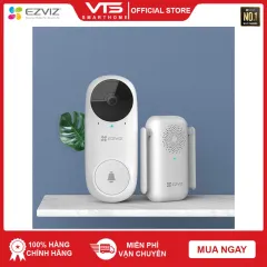 Chuông cửa không dây kèm camera EZVIZ DB2C, Còi báo động chống trộm, Góc Quan Sát Đọc 160°, Tầm Nhìn Ban Đêm Lên Tới 6m 5