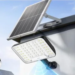 Đèn Pha Năng Lượng Mặt Trời GONEO GN-C600B-AS 600W, Quang Thông 3100lm, Pin 30Ah, 64 Bóng LED 7
