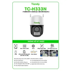 Camera Wifi TIANDY H333N/H333K/H353N Ngoài Trời , Xoay 360 Độ, Có Màu Ban Đêm, Đàm Thoại 2 Chiều 2