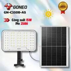 Đèn Pha Năng Lượng Mặt Trời GONEO GN-C350B-AS, Công Suất 350W, Quang Thông 2100lm, Hiệu Suất 130lm/W 2