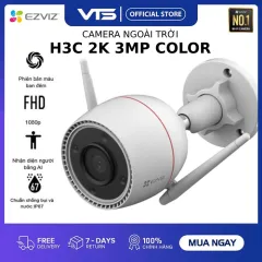 Camera Wifi EZVIZ H3C 3MP/H3C 4MP/H3C 5MP, Full Color, Đàm Thoại 2 Chiều, H.265, Chuẩn IP67- VTS 9