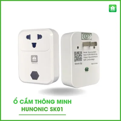 [Ổ cắm thông minh wifi Hunonic SK01] Wifi Điều khiển từ xa qua điện thoại
