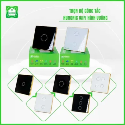 Công Tắc Cảm Ứng Wifi Hunonic Mặt Vuông