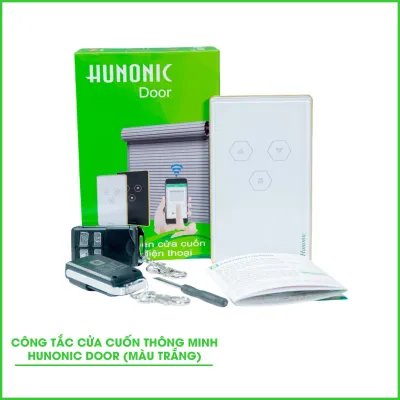 Công Tắc Cửa Cuốn Wifi Thông Minh HUNONIC DOOR ( màu trắng)